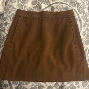 J. Crew Factory faux suede tan Mini Skirt